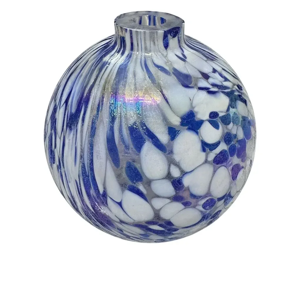 Pottery Barn Oil Diffuser Glass Ball Confetti Iridescent Round Glass Made Taiwan